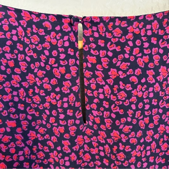 Eliot 100% Silk Floral Shift Women’s Mini Dress w/ Ruched Sheer Sleeves, Size 2 - Picture 6 of 8